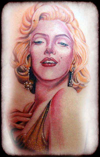 Colour portrait tattoo